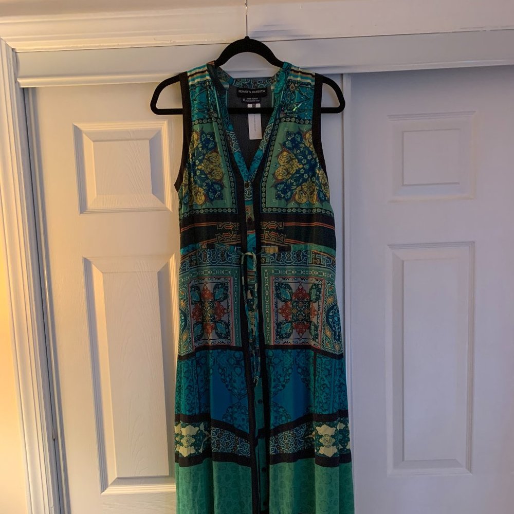 Hemant + Nandita Ezura Silk Maxi Dress NWT Sz M